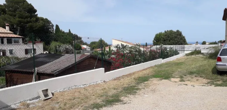 Construction d'un muret pour l'extérieur d'une maison à Cagnes-sur-Mer, Grasse, Dos Reis Construction